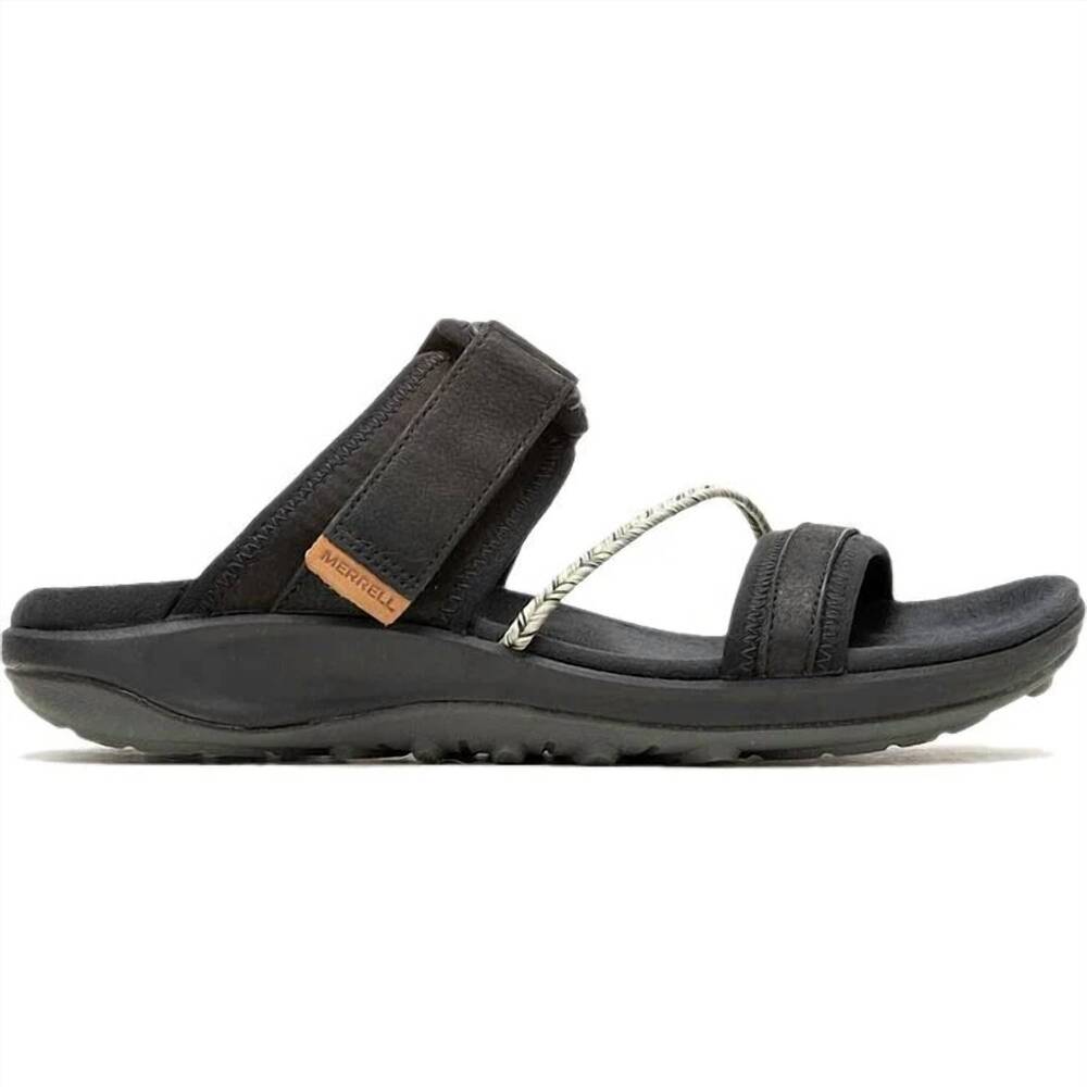 NEW MERRELL women's terran 4 slide sandal in black